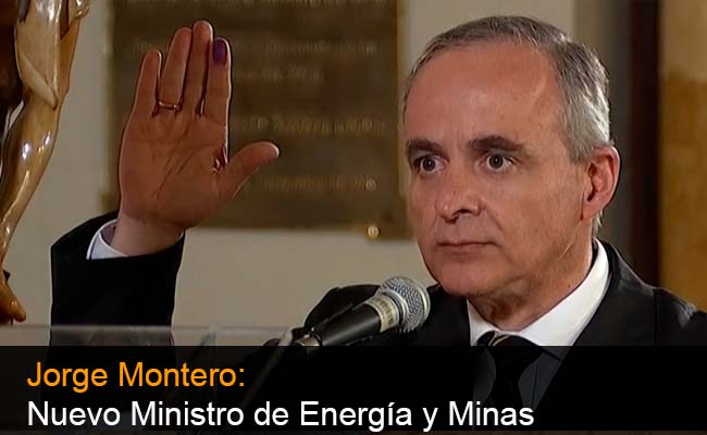 Perfil técnico del nuevo ministro de Energía y Minas, Jorge Luis Montero Cornejo